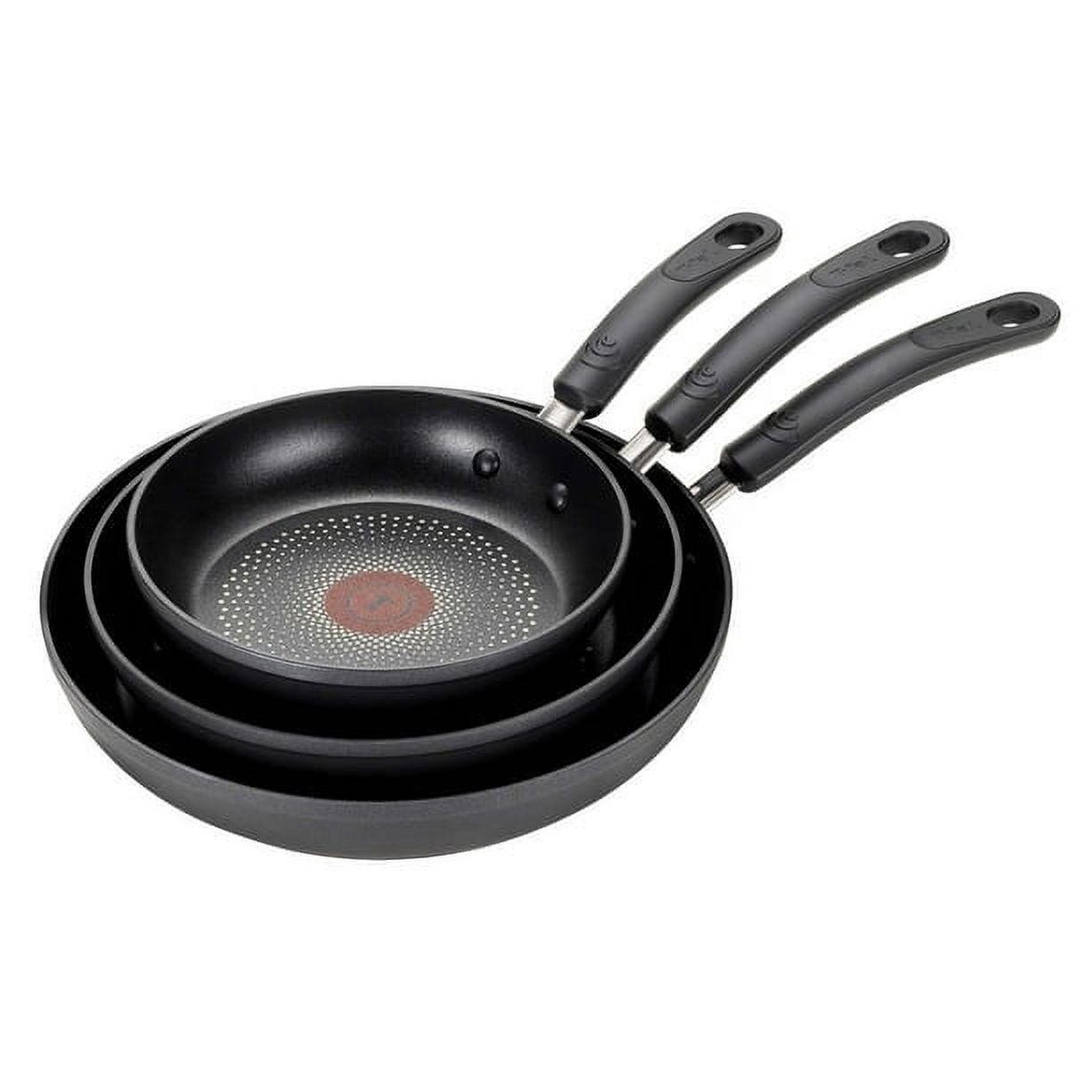 T-fal 3-Piece Skillet Set - Nonstick Cookware for Easy Cooking