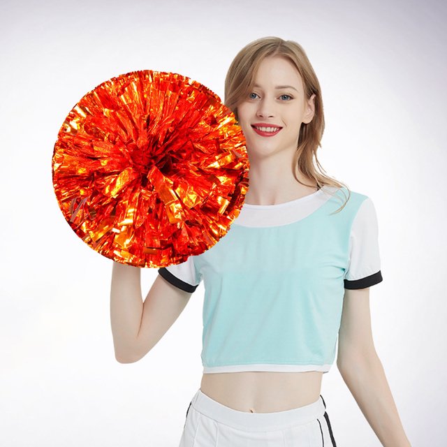 2 Pcs Décorations de Fête de Cheerleading Colorées à Main Fleurs Activités Sportives Performance pour Femmes Collation des Grades Universitaire Décorations de Fête 2022 Robe de Fête