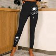 thumbnail image 2 of Fvwitlyh Collants Femme Décontractés Mode Ajustés Sport Yoga Pantalons Leggings à Imprimé Floral Beige,P, 2 of 4