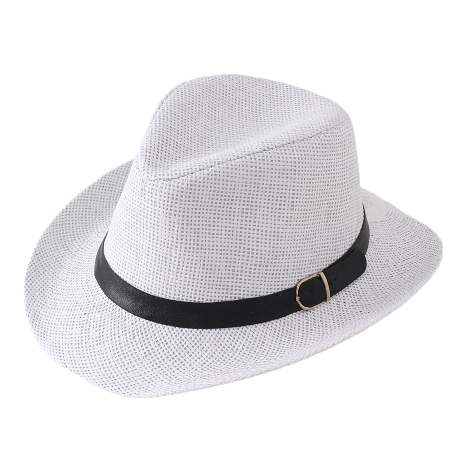 Aocisk Elegant Panama Straw Fedora Sun Hat for Women Men  display picture 1