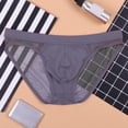 thumbnail image 2 of Ketyyh-chn99 Men's Underwear Boxer Briefs 2024 Cotton Trunks Underpants Mens Low Rise Briefs Ice Thread Underpants Fashion Ride Up Underwear Pant Grey,XL, 2 of 4
