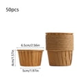 thumbnail image 3 of Cupcake Cup Disposable Lidless Baking Paper Cake Box Packaging Box Special Baking Resistance Of 50 Sets, 3 of 6