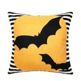 thumbnail image 1 of Wangscanis Housse de Coussin, Taie d'Oreiller Carrée à Motif de Dessins Animés d'Halloween, 1 of 7