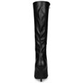 thumbnail image 4 of Unique Bargains Women's Pointed Toe Side Zip Stiletto Heel Knee High Boots, 4 of 7