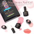 thumbnail image 3 of 6Pcs/Set 10ml Nail Polish Delicate Texture No Stimulation Persistent Effect DIY Non-irritating Manicure Nail Art Gel Kit for Girl, 3 of 8