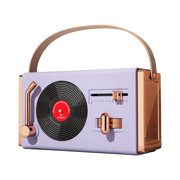 RXIRUCGD Stereo Wireless Speaker Retro Bluetooth Speaker with Built-in Noise-canceling Chip,Elegant & Vintage Design Portable Bluetooth Speaker for Home Office Outdoor