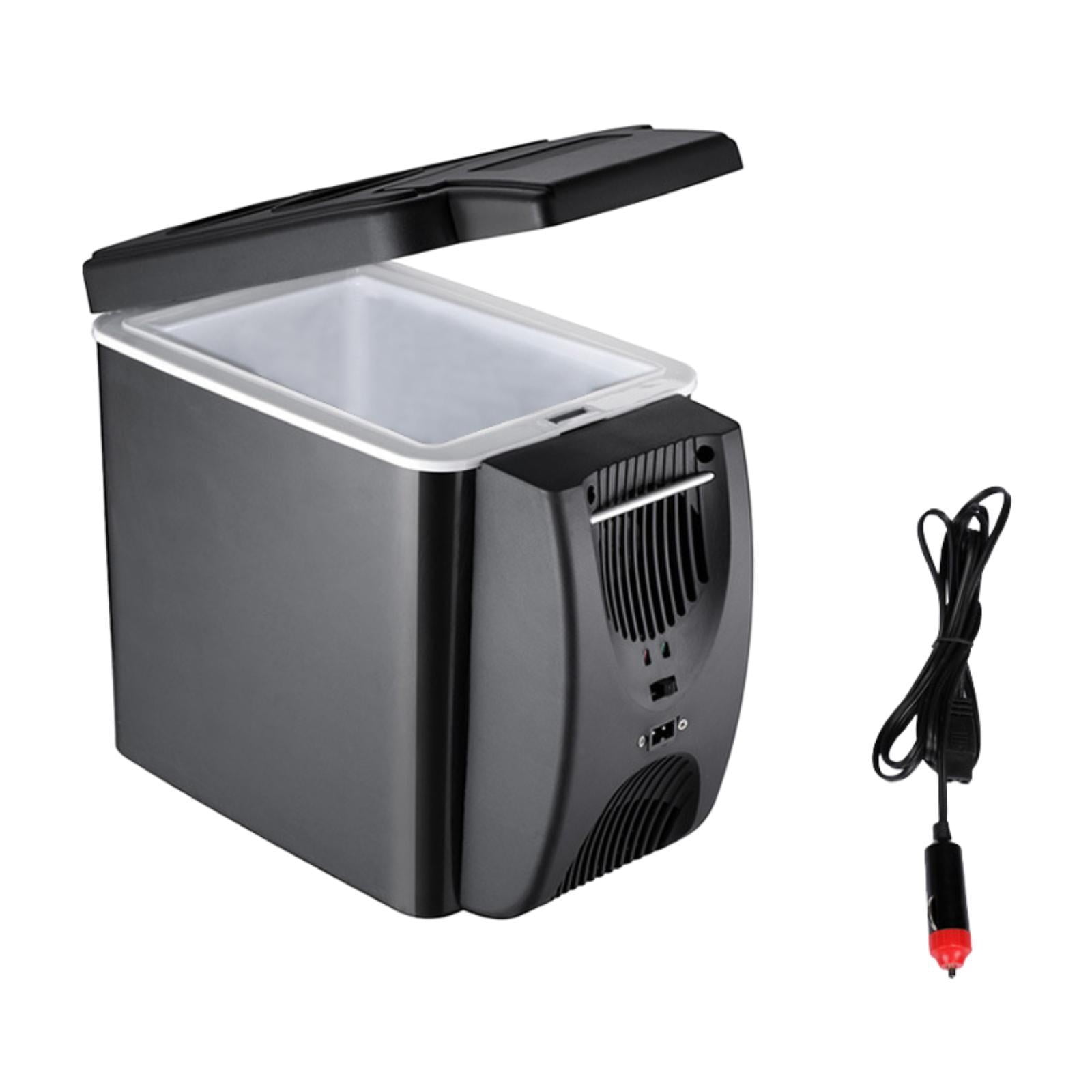 Siruishop Small Car Refrigerator Freezer Cosmetics Dorm Room Picnic Mini Fridge Double Holes
