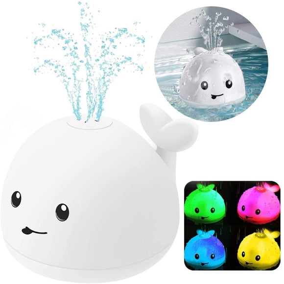 POINTERTECK Jouets de Bain Jouets de Bain pour Tout-Petits Jouets à Jet d'Eau pour Enfants Jouets pour Bébé Jouet Baleine Découpé Jouets Lumineux pour Baignoire Jouet à Jet d'Eau Baleine Arroseur Jouets de Piscine pour Tout-Petits
