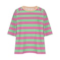 thumbnail image 4 of Penkiiy Chemise pour Femme en Lin à Manches 3/4, Chemise à Col Rond Unie à la Mode, Chemise à Manches Longues à Col Rond pour Femme/chemise S Vert, 4 of 4
