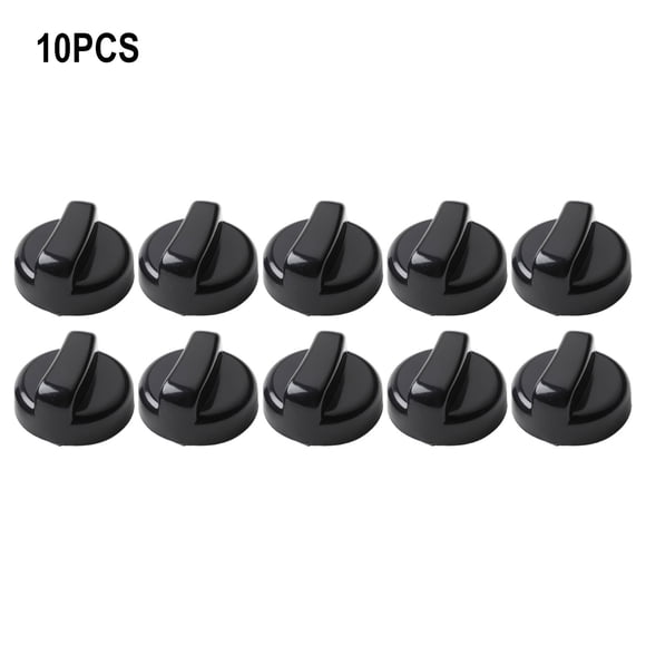 MYG for Patio Heater Control Knobs 10-Pack for General Replacement Parts 8mm Mounting Jack Black Plastic for Outdoor Gas Heaters Grills Fireplaces Easy Installation
