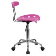 thumbnail image 3 of Vibrant Candy Heart and Chrome Swivel Task Chair with Tractor Seat, 3 of 9