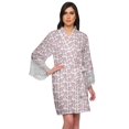 thumbnail image 1 of Moomaya Printed Bridesmaid Robes Short Bride Getting Ready Dress Loungewear, 1 of 6