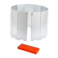 thumbnail image 3 of Almencla Pare-Vent de Poêle de Camping Pliable Compact Protection contre le Vent pour Barbecue Cuiseur Randonnée Argent, 3 of 8
