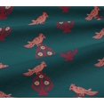 thumbnail image 5 of oneOone Viscose Jersey Fabric Leaves|Bird & Floral Block Decor Fabric Printed BTY 60 Inch Wide, 5 of 5