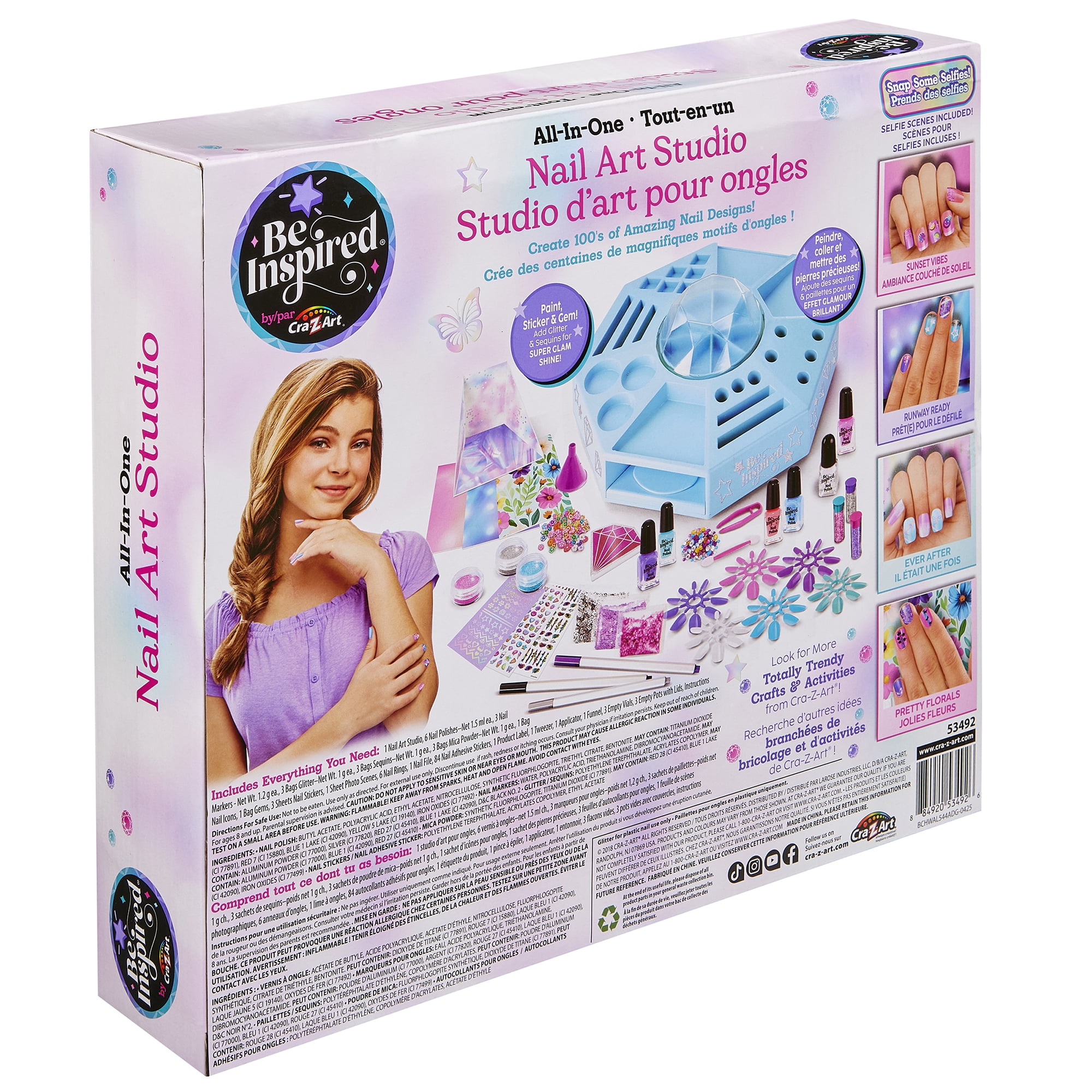 Be Inspired All in One Nail Art Studio Exclusive to Walmart. Great Gift for any occasion.