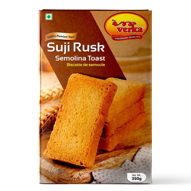 Verka Eggless Suji Rusk, 350g