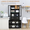 thumbnail image 4 of HOMCOM Freestanding Kitchen Pantry, Buffet Cabinet, 5-tier Storage Cabinet, 4 of 8