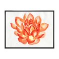 thumbnail image 1 of Designart Détail Vintage d'un Lotus Orange ART MURAL À CADRE FLOTTÉ, 1 of 4