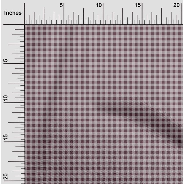 oneOone Cotton Flex Fabric Gingham Check Decor Fabric Printed BTY 40 Inch Wide