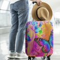 thumbnail image 5 of Travel Luggage Cover Suitcase Protector Fits 18-32 Inch Luggage Wheel Covers Patterned Travel Related Items Flower Luggage Protector Elastic Luggage Anti-scratch Suitcase Cover L, 5 of 5