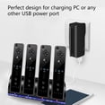 thumbnail image 3 of Station de Charge à 4 Ports pour Console de Jeu WII (Noir Sans Batterie), 3 of 8