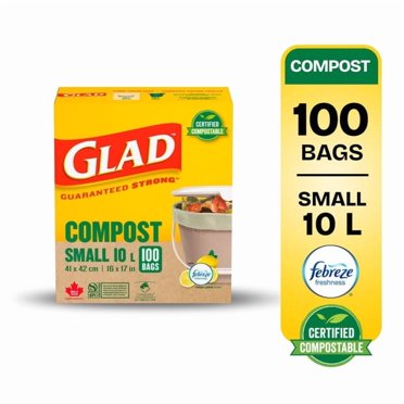 Glad Certified Compostable Bags - Small 10 Litres -
