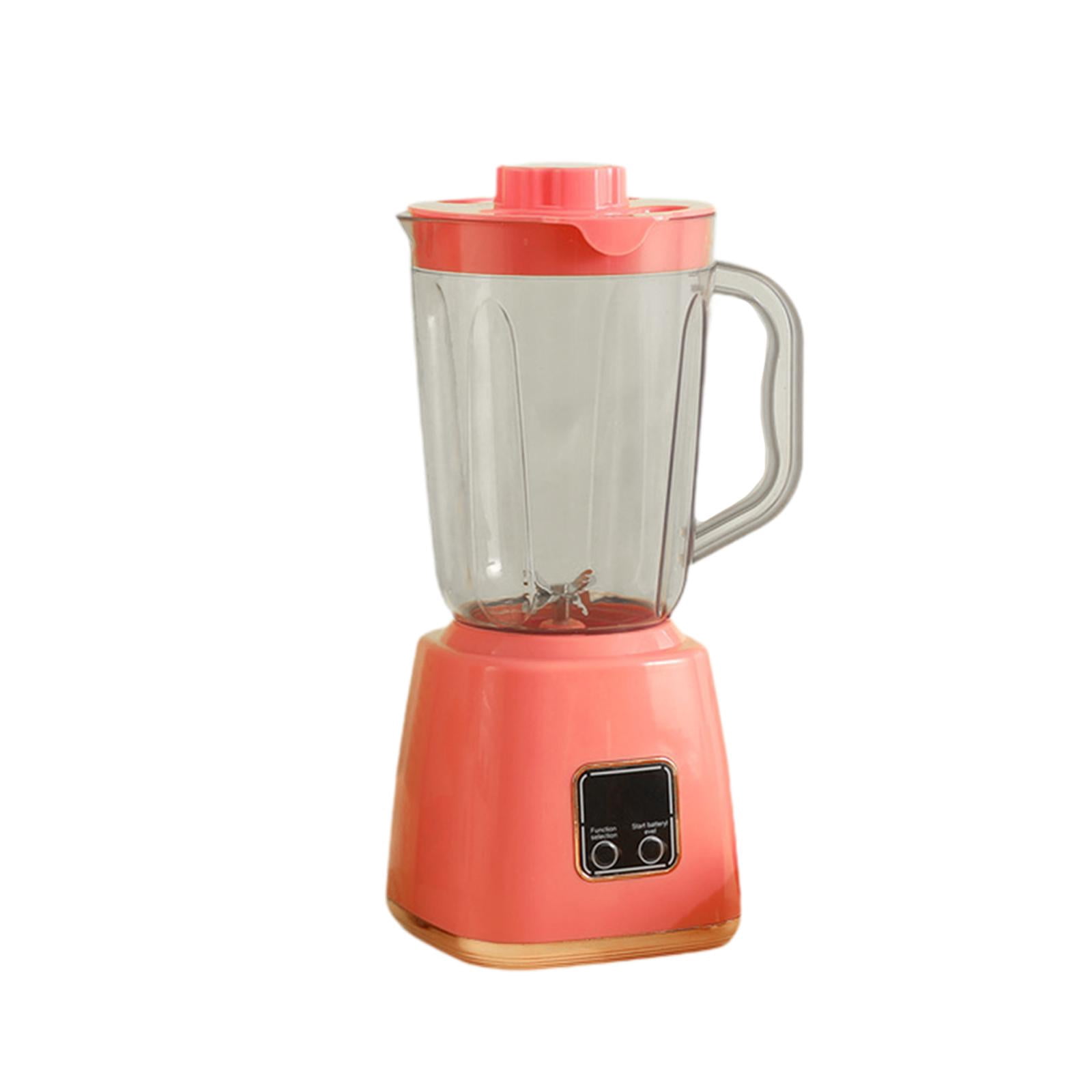 Luzkey Portable Blender Fruit Juicer Cup 7.4V Personal Countertop Blender Travel Mini Ice Crusher for Making Smoothies and Milkshake Pink
