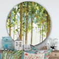 thumbnail image 3 of Designart 'Green Forest Study' Art mural cercle en métal de ferme, 3 of 3