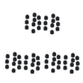 thumbnail image 3 of Youkk 20PCS/Set M12 Black Plastic Dome Nut for Protection Caps Cover Hexagon Screws Practical Tool No.03 3Set, 3 of 6