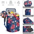 thumbnail image 3 of Vibrant Colorful Floral Insulated Backpack Cooler, Leakproof Cooler Bag with Exotic Flower Pattern for Outdoor Use, 3 of 6