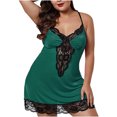 thumbnail image 1 of Pyjama Aguichant en Dentelle pour Femmes avec Bretelles, 1 of 6