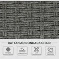 thumbnail image 4 of Outsunny Chaise Adirondack d'Extérieur en Rotin pour Foyer avec Coussin, 4 of 10