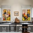 thumbnail image 4 of 3 Piece Chicken Kitchen Curtains and Valances Set for Windows Rooster Kitchen Window Curtains Over Sink Decor 27.5x36 in, 4 of 6