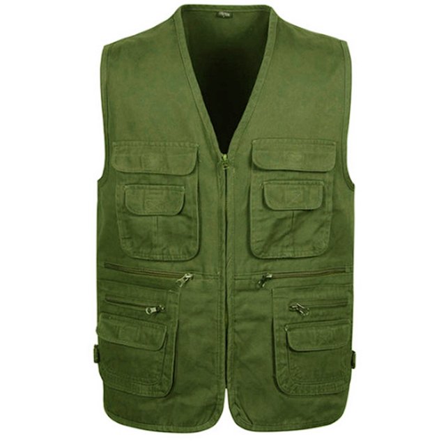 MYG Gilet de Photographie Multi-Poches pour Hommes, Pêche, Extérieur
