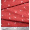 thumbnail image 3 of Soimoi Orange Poly Georgette Fabric Heart & Love Text Print Sewing Fabric Yard 52 Inch Wide, 3 of 5