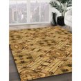thumbnail image 3 of Ahgly Tapis d'Intérieur Lavable en Machine Carré Marron Selle, 4 Pieds Carré, 3 of 7