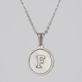 thumbnail image 1 of Colliers, Collier Lettre Coquille Mignonne pour Filles, Pendentifs Pièce pour Filles en Acier Inoxydable Colliers Initiale pour Femmes Bijoux Rond, 1 of 7