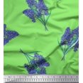 thumbnail image 1 of Soimoi Rayon Fabric Lavender Flower Print Sewing Fabric Yard 42 Inch Wide, 1 of 3