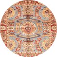 thumbnail image 1 of Ahgly Company Tapis d'Intérieur Ronds Abstraits Rouges Abstraits pour Aire, 5 Pieds Rond, 1 of 6