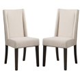 thumbnail image 1 of Steve Silver Napa Fabric Upholstered Dining Chair - Dusky Cedar-Beige, 1 of 7