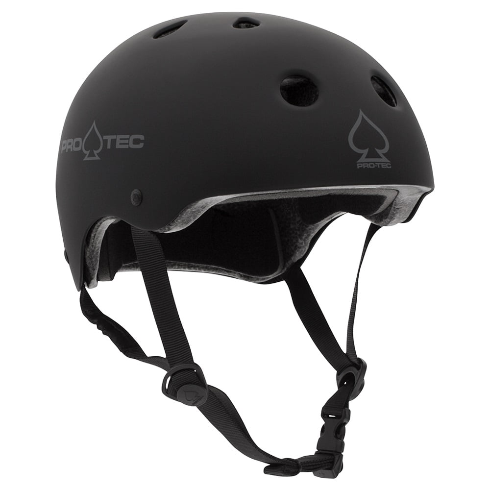 PRO-TEC - Casque de Patin Classique Certifié Noir Mat - Très Grand