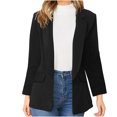 thumbnail image 1 of IROINID Veste Blazer pour Femmes Manches Longues Couleur Unie Col Rabattu, Cardigan Ample pour Affaires, 1 of 9