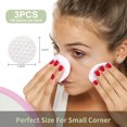 thumbnail image 2 of Natural Pure Cotton Makeup Remover Pads, 300 PCS Lint-Free Facial Cleansing Rounds, 2 of 7