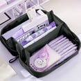 thumbnail image 1 of Big Capacity Pencil Pen Case Office College School Large Storage High Capacity Bag Pouch Holders Box, 1 of 6