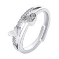 thumbnail image 2 of TopLLC Rings Exquisite Out Commemorate Ring Women Engagement Wedding Jewelry Gift ring ring, 2 of 8