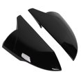 thumbnail image 1 of Couvercle de Rétroviseur Latéral, Miroir de Porte 2 Pcs pour Auto Noir, 1 of 8