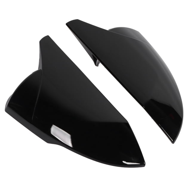 Couvercle de Rétroviseur Latéral, Miroir de Porte 2 Pcs pour Auto Noir