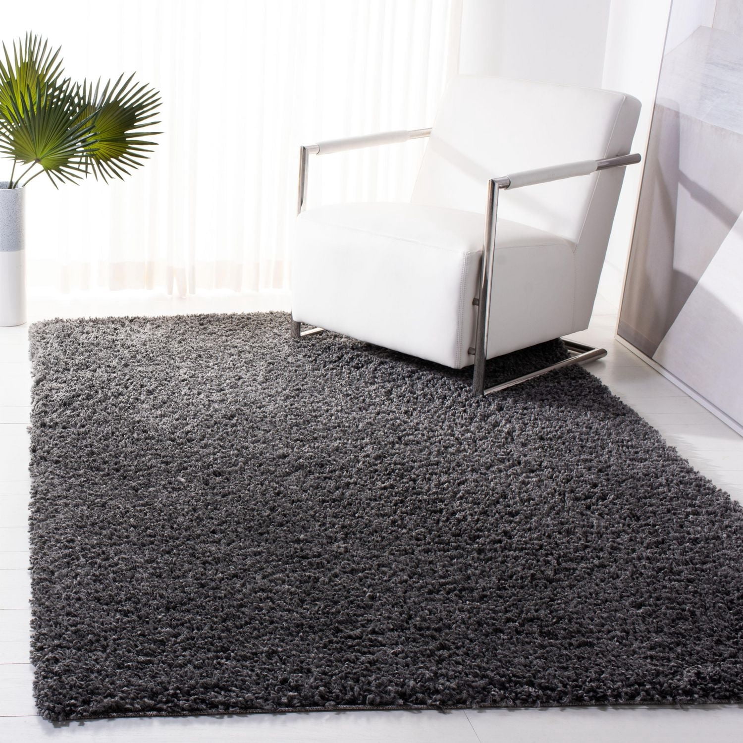 Safavieh August Sophia Solid Plush Shag Area Rug