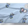 thumbnail image 3 of Soimoi Rayon Fabric Leaves & Floral Block Print Fabric by The Yard 42 Inch Wide, 3 of 3