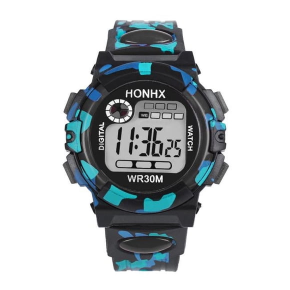 Iumwxz Kids Child Boy Girl Multifunction Sports Electronic Watch Watches